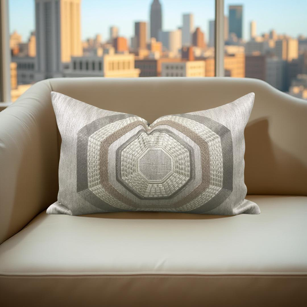 Ardecora Scirecco 12x18" Knife Edge Decorative Throw Pillow