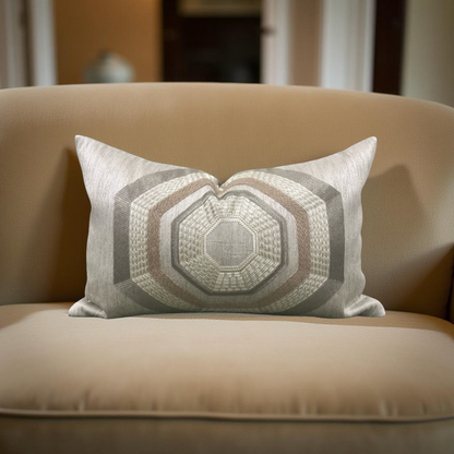 Ardecora Scirecco 12x18" Knife Edge Decorative Throw Pillow