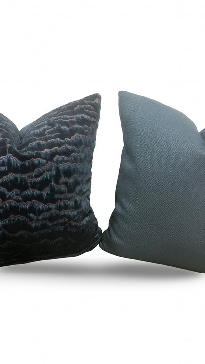 Zimmer & Rohde Decorative Pillow Mountain Lines 22x22" Knife Edge Cover