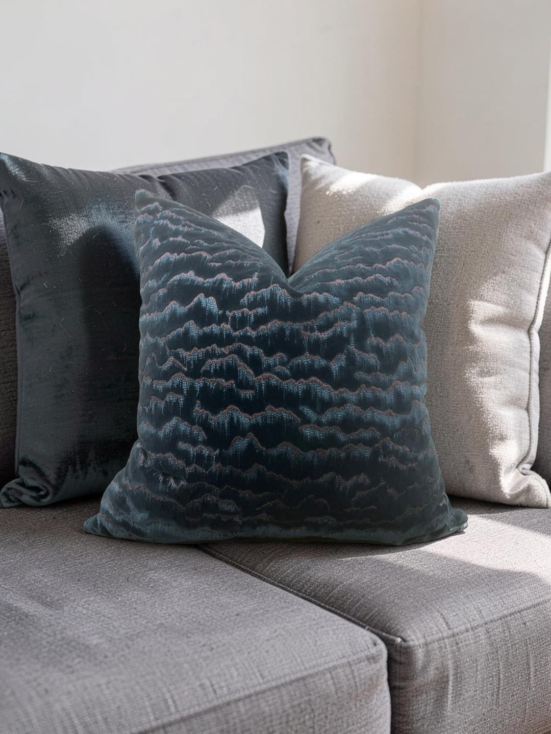 Zimmer & Rohde Decorative Pillow Mountain Lines 22x22" Knife Edge Cover