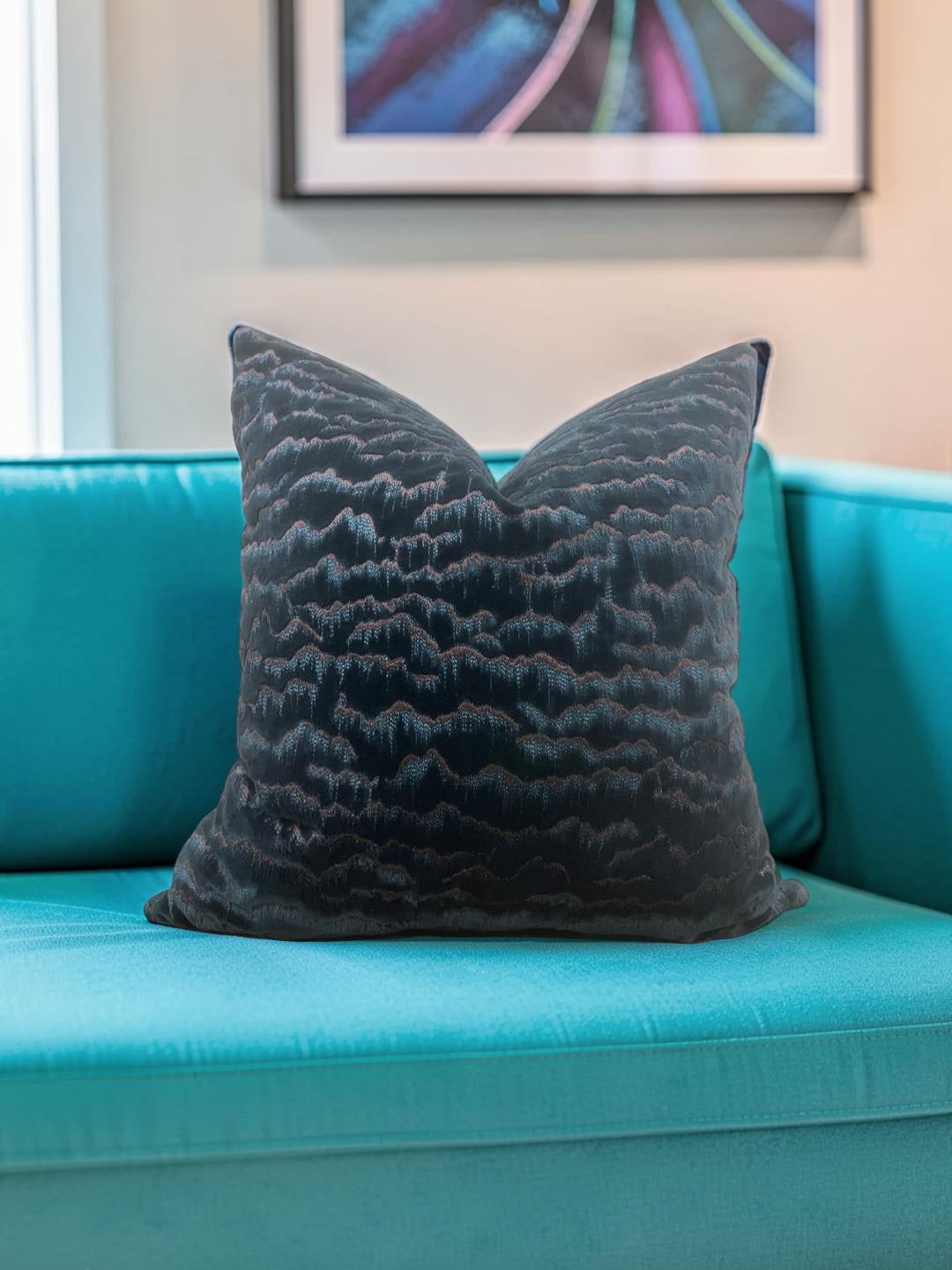 Zimmer & Rohde Decorative Pillow Mountain Lines 22x22" Knife Edge Cover