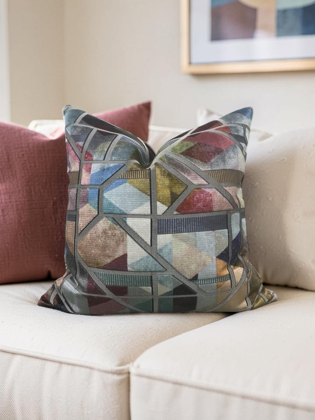 Zimmer + Rohde Decorative Pillow Kubist 20x20" Knife Edge Cover