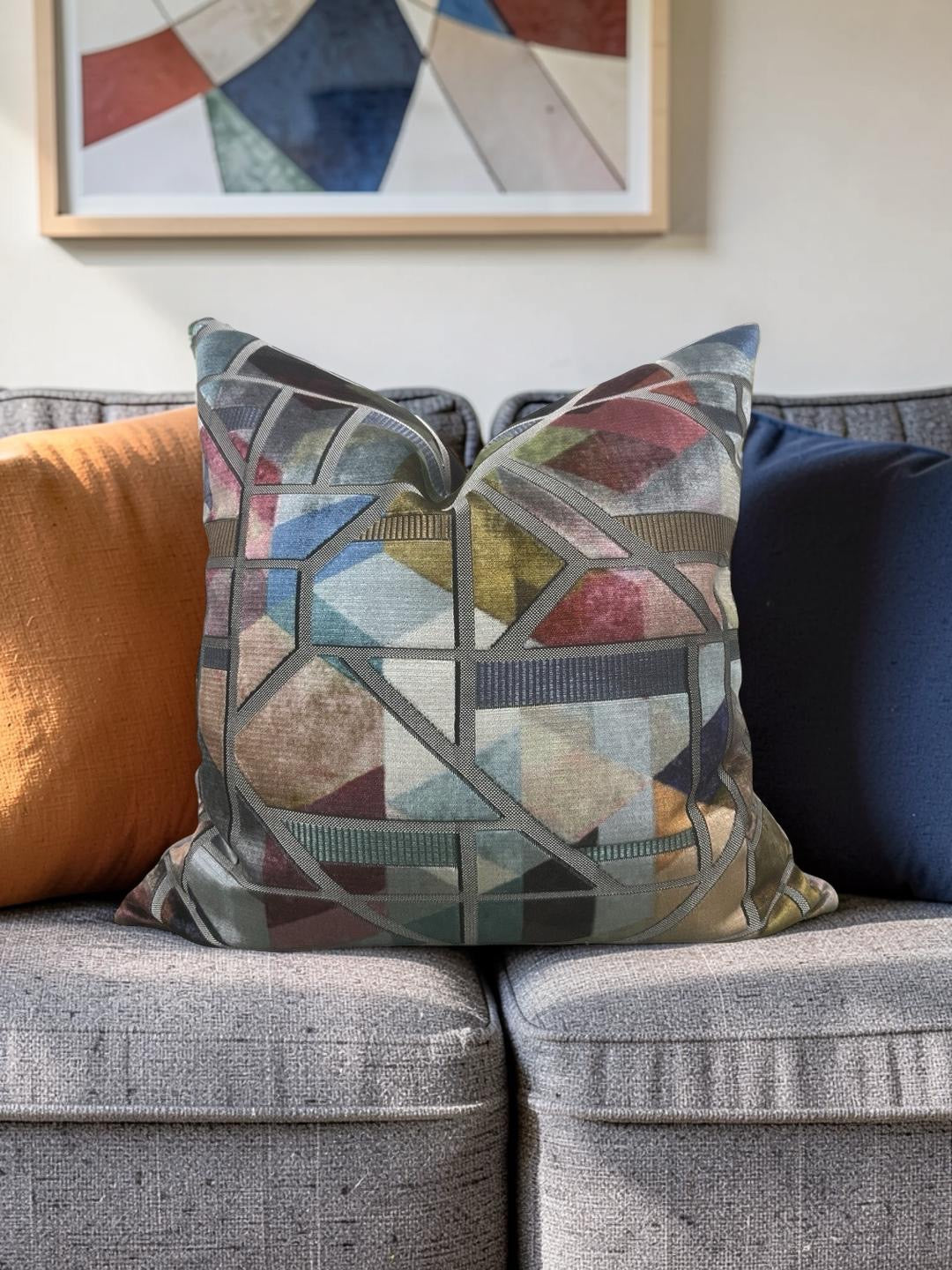Zimmer + Rohde Decorative Pillow Kubist 20x20" Knife Edge Cover