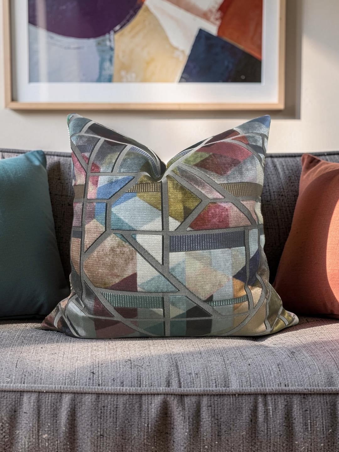 Zimmer + Rohde Decorative Pillow Kubist 20x20" Knife Edge Cover