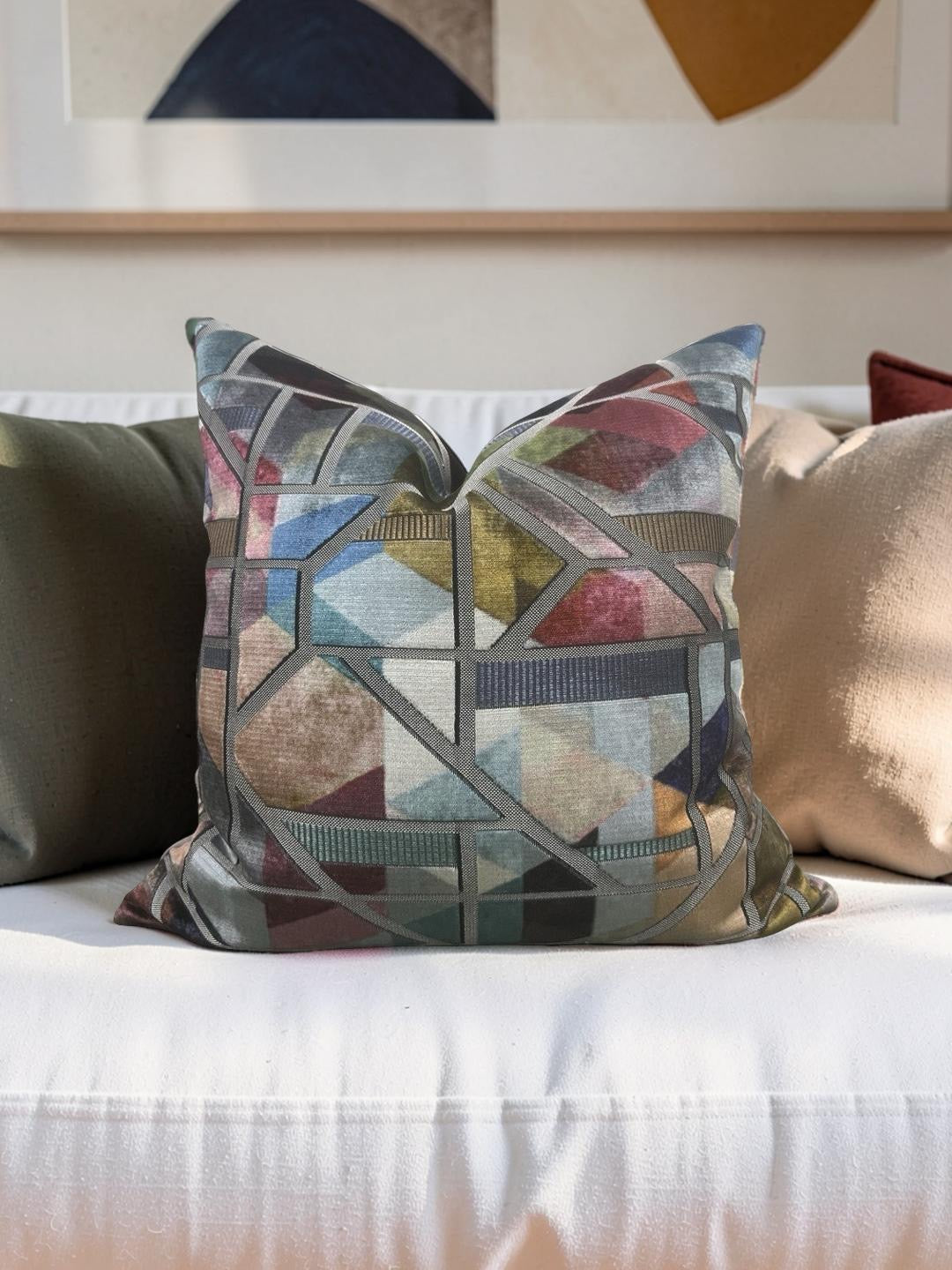 Zimmer + Rohde Decorative Pillow Kubist 20x20" Knife Edge Cover