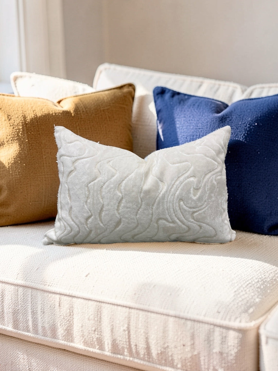 Moon Beam Lumbar Pillow Chiaroscuro Dream 12x18" Knife Edge Cover