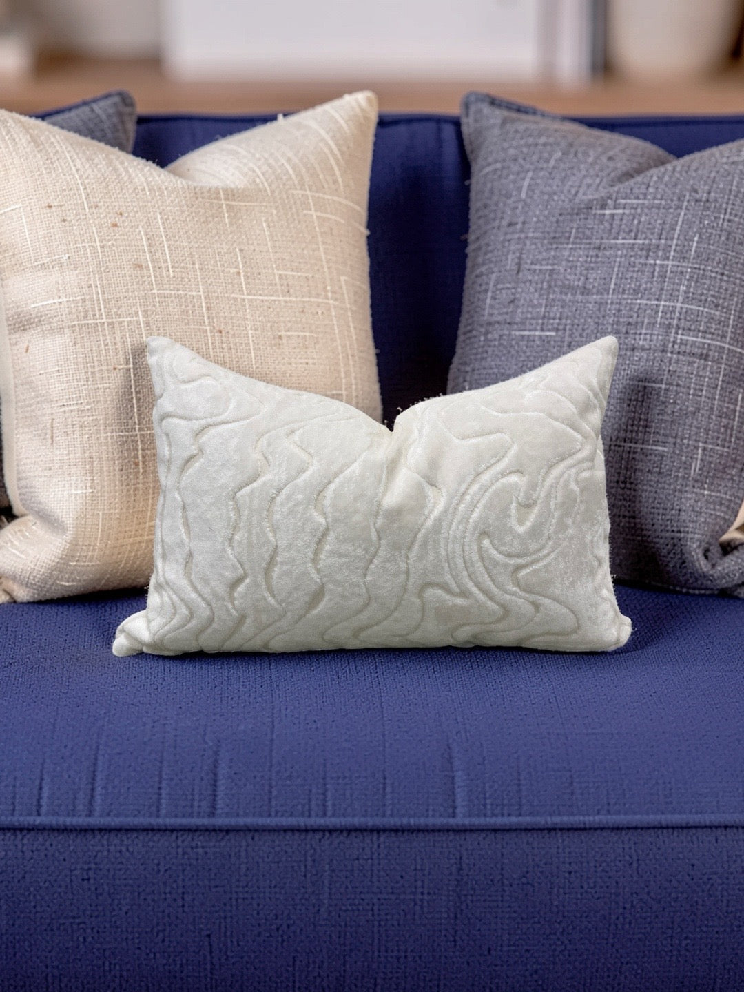 Moon Beam Lumbar Pillow Chiaroscuro Dream 12x18" Knife Edge Cover
