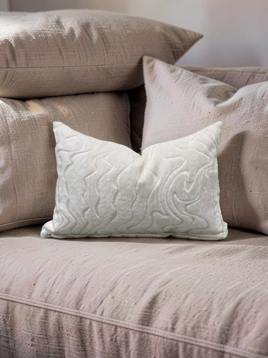 Moon Beam Lumbar Pillow Chiaroscuro Dream 12x18" Knife Edge Cover