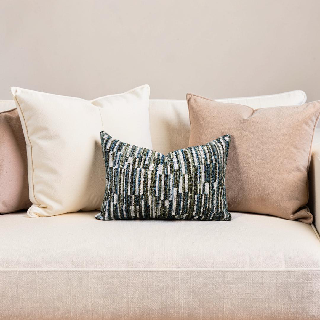 Lumbar Pillow Jenga Colibri 12x18" Knife Edge Cover