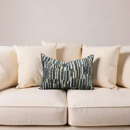 Lumbar Pillow Jenga Colibri 12x18" Knife Edge Cover