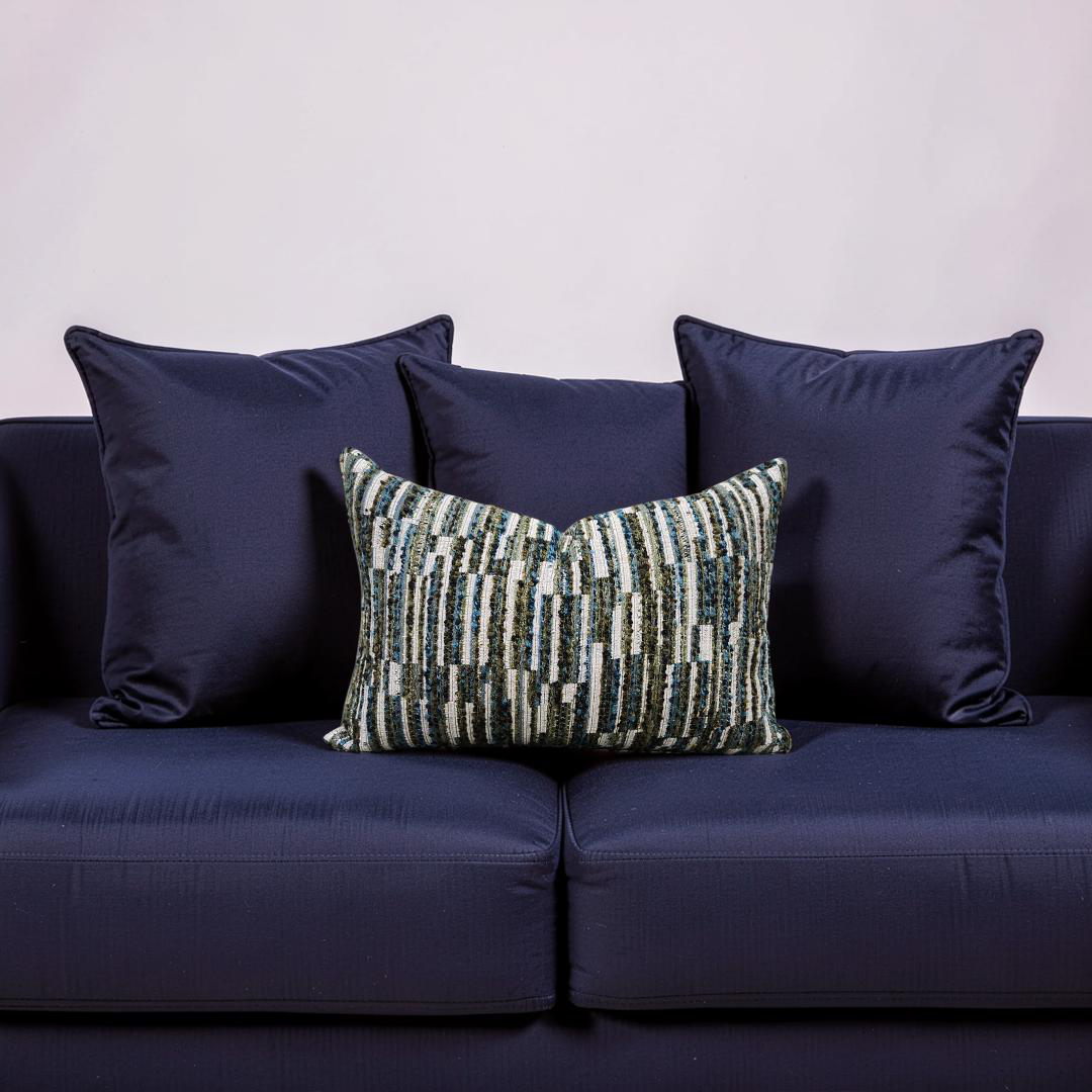 Lumbar Pillow Jenga Colibri 12x18" Knife Edge Cover