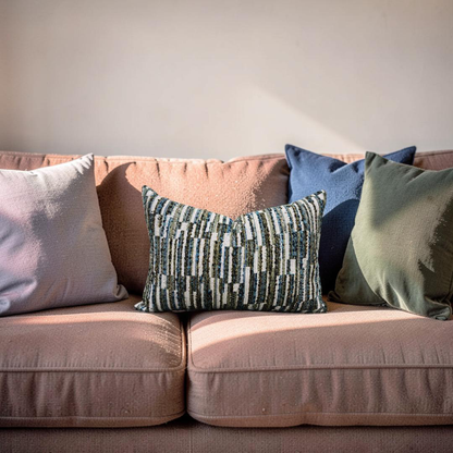 Lumbar Pillow Jenga Colibri 12x18" Knife Edge Cover