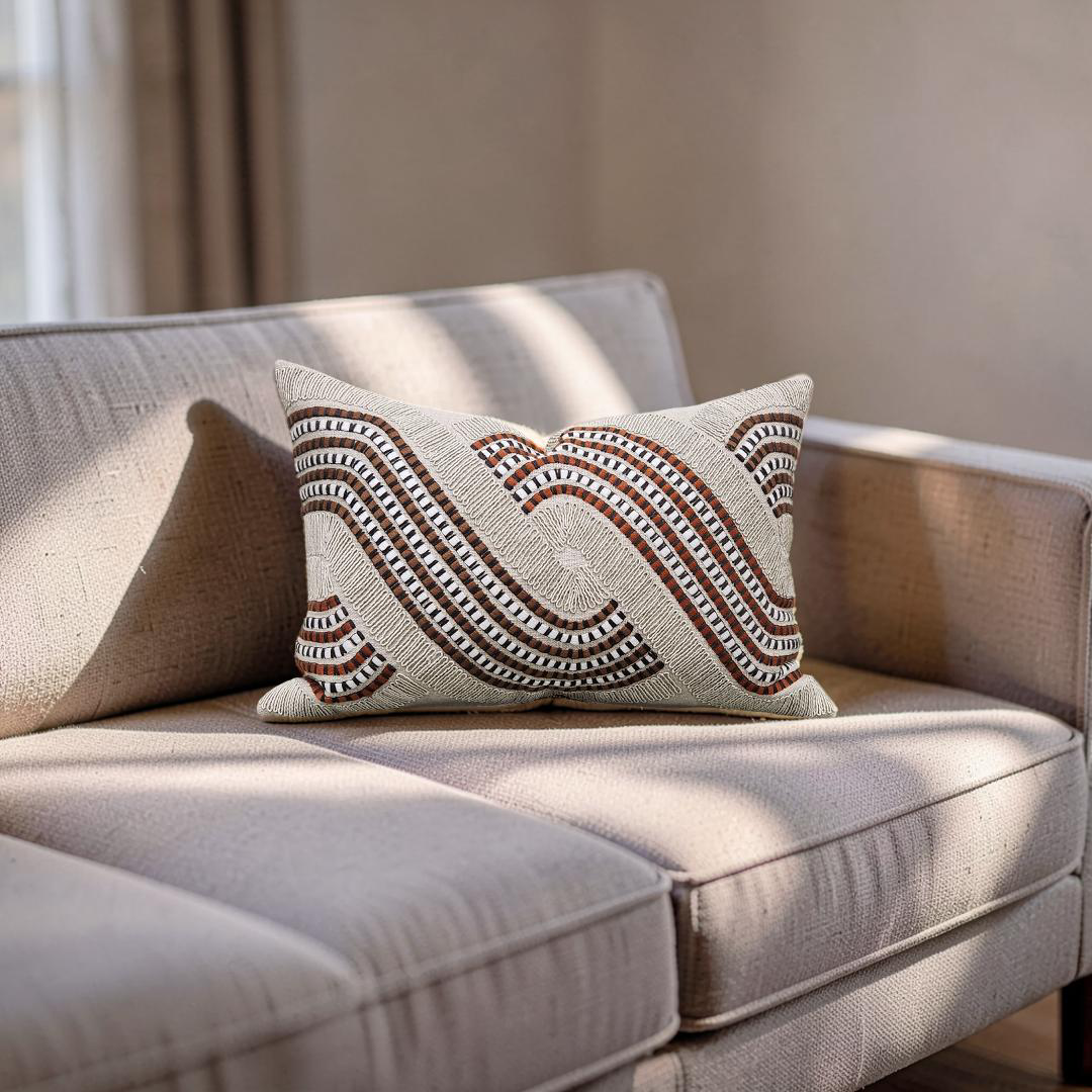 Lumbar Pillow Ludo Autumn 12x18" Knife Edge Cover