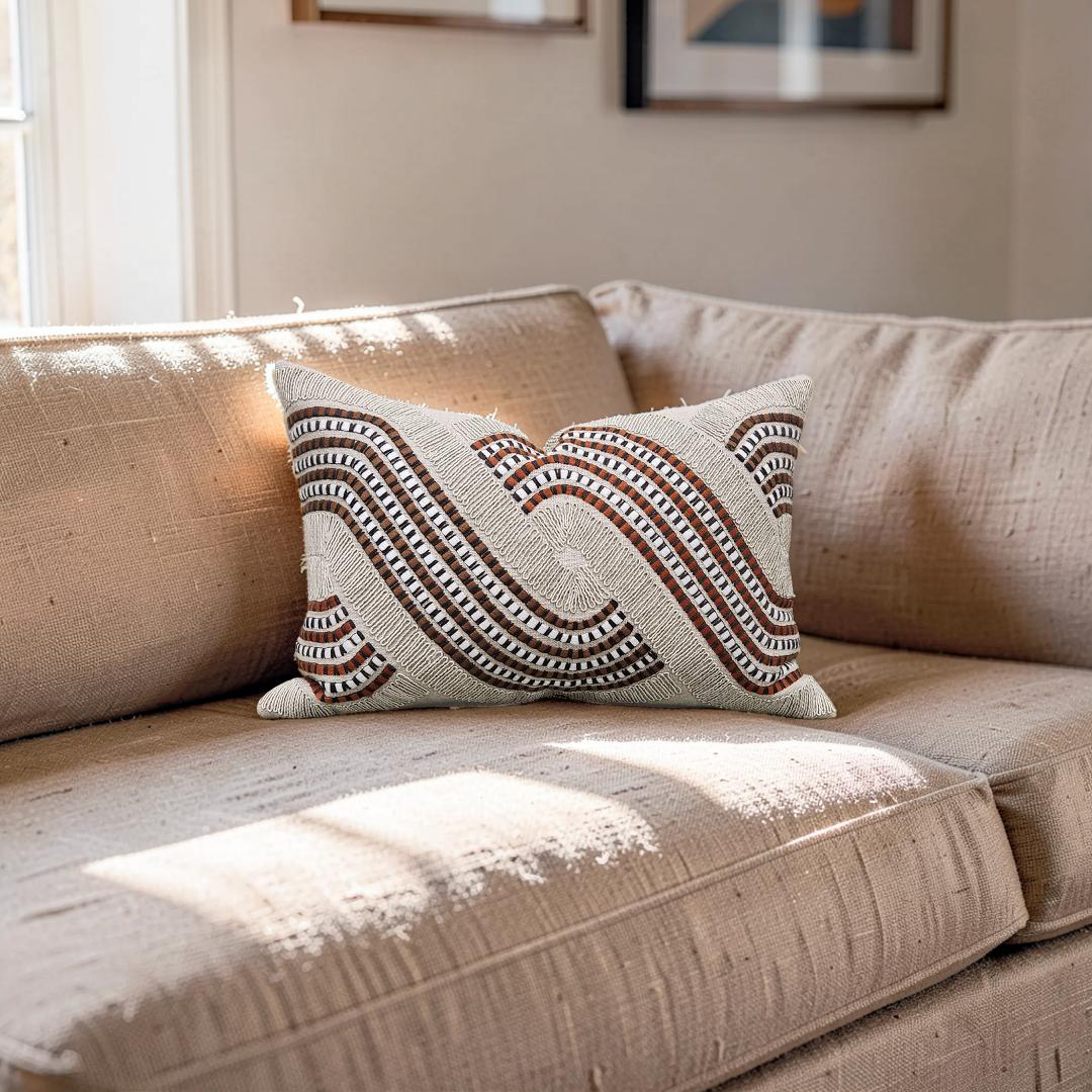 Lumbar Pillow Ludo Autumn 12x18" Knife Edge Cover