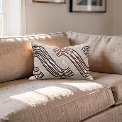 Lumbar Pillow Ludo Autumn 12x18" Knife Edge Cover